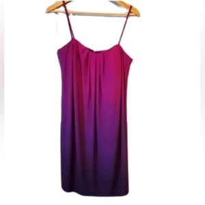 Donna Morgan Pink Magenta Fuschia Purple Ombre Spaghetti Strap Dress Size 4